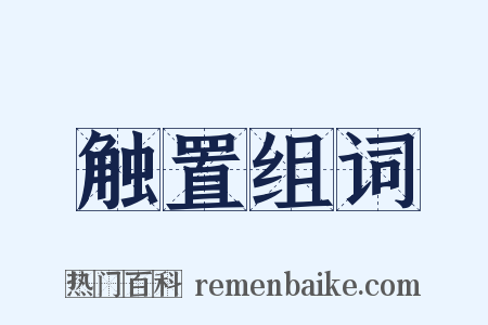 触置组词是什么意思的图片